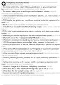 Firefighting Hourly &num;2 Review Exam Questions and Answers 100&percnt; Pass &vert;Verified & Updated&vert;ACTUAL 2025&sol;2026 Cheat Sheet