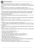 NSC First Aid Test 4 Exam Questions and Answers 100&percnt; Pass &vert;Verified & Updated&vert;ACTUAL 2025&sol;2026 Cheat Sheet
