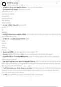 STCW First Aid Exam Questions and Answers 100&percnt; Pass &vert;Verified & Updated&vert;ACTUAL 2025&sol;2026 Cheat Sheet