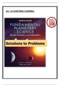 Fundamental Planetary Science &lpar;Updated Ed&period;&rpar; &mdash; Solutions to Problems &lpar;All 16 Chapters&rpar;