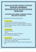 FINAL EXAM NR574&period; WEEK 6&colon; SPINAL  CORD INJURIES&period;  QUESTIONS WITH CORRECT VERIFIED ANSWERS &vert;  100&percnt; PASS &lpar;A&plus; CERTIFIED&rpar; 