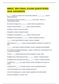 BMSC 200 FINAL EXAM QUESTIONS AND ANSWERS