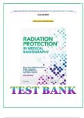Radiation Protection in Medical Radiography 8th Edition Test Bank &vert; FULL Sherer Q&A for ARRT Exam Prep