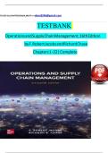 Test Bank For Operations and Supply Chain Management&comma; 17th Edition by Jacobs All Chapters