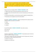 NSC 114 EXAM &num;2 QUESTIONS AND ANSWERS LATEST UPDATED 2025&sol;2026 A COMPLETE SOLUTION WITH 100&percnt; CORRECT DETAILED ANSWERS BEST RATED TO SCORE A&plus; FOR PASS