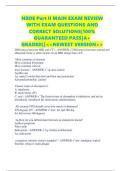 NBDE Part II MAIN EXAM REVIEW WITH EXAM QUESTIONS AND CORRECT SOLUTIONS&vert;100&percnt; GUARANTEED PASS&vert;A&plus; GRADED&vert;&vert;<<NEWEST VERSION>>