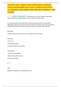 EAQ WITH NGN&colon; CARDIAC EXAM QUESTIONS & ANSWERS LATEST DOWNLOADED 2025&sol;2026 A COMPLETE SOLUTION ALL ANSWERS 100&percnt; CORRECT DETAILED BEST GRADED A&plus; FOR SUCCESS