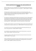 PRACTICE QUESTIONS FOR PSYCHOLOGY WGU EXAM QUESTIONS AND ANSWERS