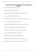 VTCT LEVEL 3 ANATOMY & PHYSIOLOGY &lpar;BEAUTY&rpar; EXAM QUESTIONS AND ANSWERS