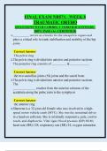 FINAL EXAM NR574 - WEEK 8  TRAUMATIC ORTHO  QUESTIONS WITH CORRECT VERIFIED ANSWERS &vert;  100&percnt; PASS &lpar;A&plus; CERTIFIED&rpar; 