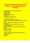 HISTOLOGY NBME REVIEW&comma; HISTOLOGY  NBME FULL EXAM QUESTIONS WITH  ANSWERS&period;