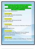 NR574-FINAL EXAM CONTENT WEEK 5&colon;  TRAUMATIC HEAD INJURIES  QUESTIONS WITH CORRECT VERIFIED ANSWERS &vert;  100&percnt; PASS &lpar;A&plus; CERTIFIED&rpar; 