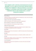 NEW JERSEY LIFE AND HEALTH INSURANCE EXAM 2025&sol;2026 &vert; ACTUAL REAL EXAM TEST BANK WITH 4 COMPLETE VERSIONS &vert; 100 QUESTIONS EACH WITH CORRECT ANSWERS AND STUDY GUIDE &vert; EXPERT VERIFIED FOR GUARANTEED PASS &vert; LATEST UPDATED VERSION