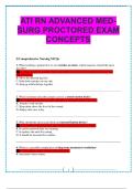ATI RN ADVANCED MED-SURG PROCTORED EXAM CONCEPTS