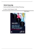 Test Bank For Guyton and Hall Textbook of Medical Physiology by John E&period; Hall&semi; Michael E&period; Hall &vert;  14th Edition &vert; Ch 1 - 86 &vert; Pdf