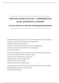 NFHS SOCCER RULES EXAM &ndash; COMPREHENSIVE STUDY QUESTIONS & ANSWERS &lpar;Correct Answers at the End with Explained Rationales&rpar;