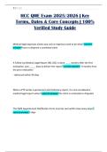 HCC QME Exam 2025&sol;2026 &vert; Key Terms&comma; Dates & Core Concepts &vert; 100&percnt; Verified Study Guide