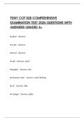 FDNY COF B28 COMPREHENSIVE EXAMINATION TEST 2026 QUESTIONS WITH ANSWERS GRADED A&plus;