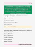 Victimology Final Exam fully solved &  updated 2025-2026&lpar;latest version verified  for accuracy&rpar; &vert; 20242025Latest&excl;&excl;  Questions and Correct Answers&sol; Latest  Update &sol; Already Graded 