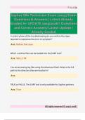 Sophos S80 Technician Exam &lpar;2025&rpar; Exam  Questions & Answers &vert; Latest Already  Graded A&plus; UPDATE 2025&vert;2026&excl;&excl; Questions  and Correct Answers&sol; Latest Update &sol;  Already Graded