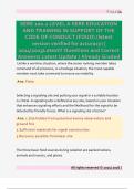SERE 100&period;2 LEVEL A SERE EDUCATION  AND TRAINING IN SUPPORT OF THE  CODE OF CONDUCT &lpar;FOUO&rpar; &lpar;latest  version verified for accuracy&rpar; &vert;  20242025Latest&excl;&excl; Questions and Correct  Answers&sol; Latest Update &sol; Already Graded
