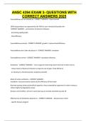 ANSC 4394 EXAM 3- QUESTIONS WITH CORRECT ANSWERS 2025&period;