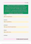 NSG 120 Patho midterm Exam  comprehensive questions and verified  answers ACTUAL EXAM 2025 TEST&excl;&excl;  Graded A&plus; &vert; 2025&vert;2026 EXAM UPDATE  Questions and Correct Answers&sol; Latest  Update &sol; Already Graded