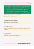 NRA Basic Pistol Shooting Course EXAM  &lpar;updated 2025&rpar; Questions & Answers &vert;  Latest Already Graded A&plus; UPDATE  2025&vert;2026 Questions and Correct  Answers&sol; Latest Update &sol; Already Graded