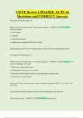 VSITE Review UPDATED  ACTUAL   Questions and CORRECT Answers