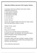 Multicultural Midterm Questions With Complete Solutions