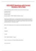 ACE ASCP Questions with Correct Answers 100- Pass&period;