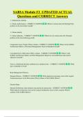 SABSA Module F2  UPDATED ACTUAL     Questions and CORRECT Answers 