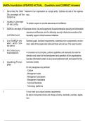 SABSA Foundation UPDATED ACTUAL    Questions and CORRECT Answers