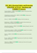 TPC 205&period;1 Electrical Safety and Protection  UPDATED  ACTUAL   Questions and  CORRECT Answers 