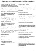 COPD NCLEX Questions and Answers Rated A