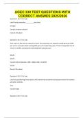 AGEC 330 TEST QUESTIONS WITH CORRECT ANSWES 2025&period;