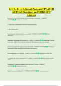S&period; T&period; A&period; B&period; L&period; E&period; Infant Program UPDATED    ACTUAL Questions and CORRECT  Answers 