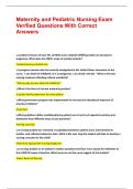 MATERNITY AND PEDIATRIC NURSING EXAMS PACKAGE