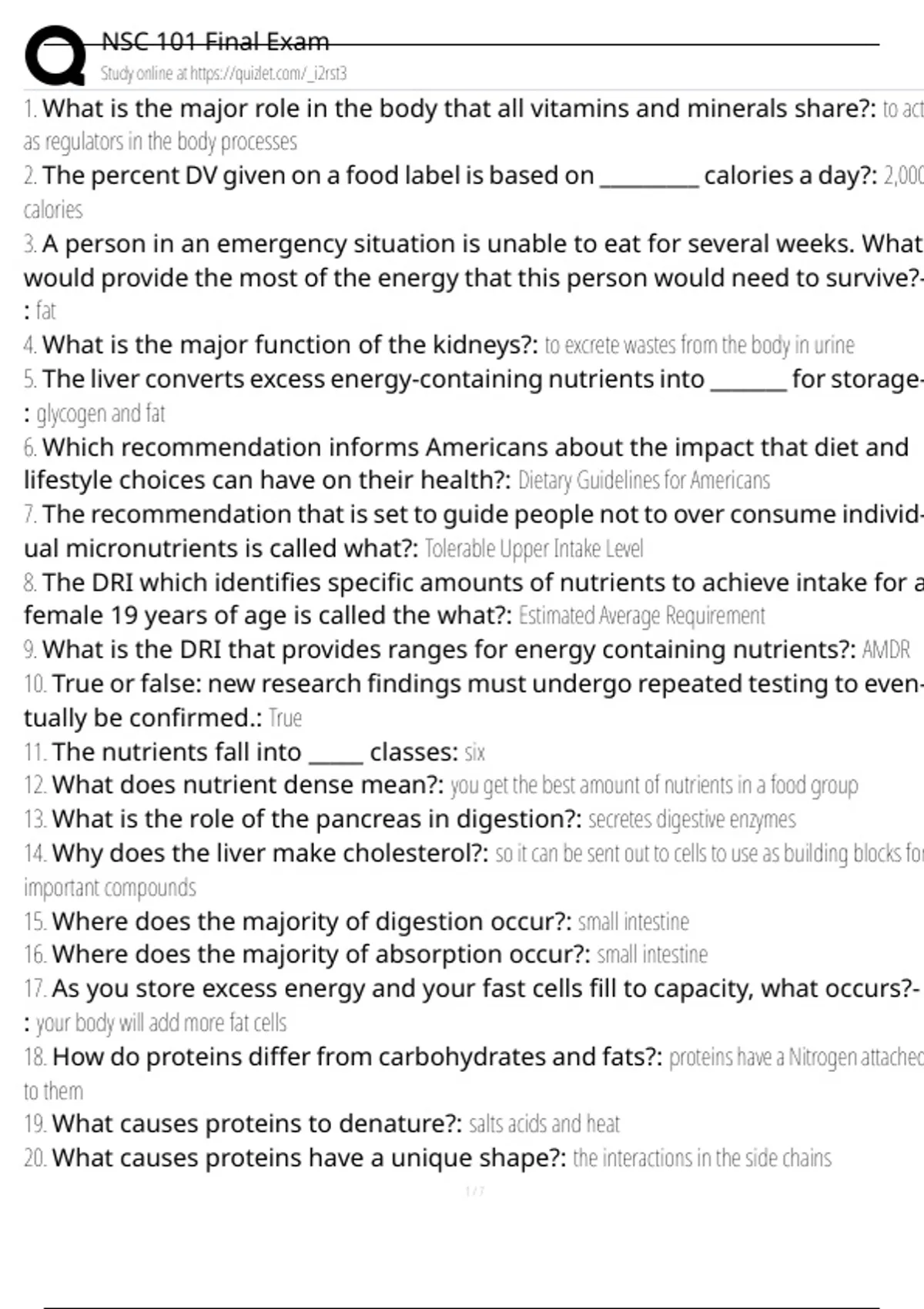 Nsc 101 Final Exam Exam Questions And Answers 100 Pass Verified