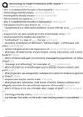 Terminology for Health Professions UARK chapter 4 Exam Questions and Answers 100&percnt; Pass &vert;Verified & Updated&vert;ACTUAL 2025&sol;2026 Cheat Sheet
