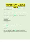 Jersey College MedSurg 1 UPDATED  ACTUAL Questions and CORRECT  Answers 