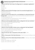 Guidewire InsuranceSuite Analyst Fundamentals Exam Questions and Answers 100&percnt; Pass &vert;Verified & Updated&vert;ACTUAL 2025&sol;2026 Cheat Sheet