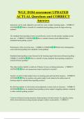 WGU D184  Bundled Questions and CORRECT Answers
