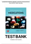 TEST BANK FOR Administering Medications 9th Edition by Donna Gauwitz  ISBN&colon;978-1259928178 ALL CHAPTERS COVERED YOUR ULTIMATE GUIDE 100&percnt; VERIFIED A&plus; GRADE ASSURED&excl;&excl;&excl;&excl;&excl;&excl;&excl; NEW LATEST UPDATE&excl;&excl;&excl;&excl;&excl;&excl;