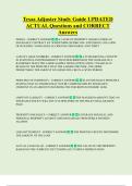 Texas Adjuster   Bundled Questions and CORRECT Answers