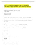 CDA PRACTICE EXAM QUESTIONS AND ANSWERS UPDATED 2025&sol;2926 NEW&excl;&excl; 100&percnt; VERIFIED CORRECT 