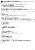 NRS 3016 Mental Health Final Exam Exam Questions and Answers 100&percnt; Pass &vert;Verified & Updated&vert;ACTUAL 2025&sol;2026 Cheat Sheet
