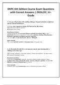 ENPC 6th Edition Course Exam Questions  with Correct Answers &vert; 2026&sol;28 &vert; A&plus;  Grade