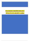 WGU D236 Pathophysiology Exam Questions and Answers Rated A&plus; Assured Success New Update 2025