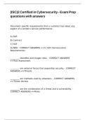 &lpar;ISC&rpar;2 Certified in Cybersecurity - Exam Prep questions with answers